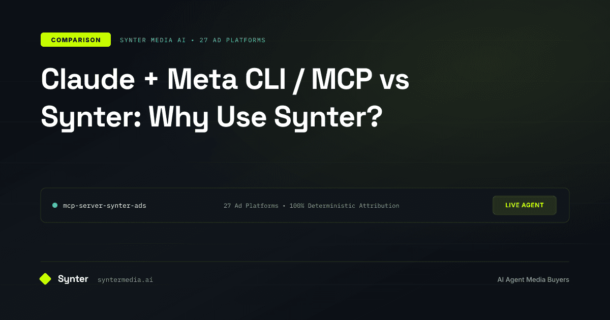 Meta Ads MCP for Claude & Cursor: Hosted vs DIY vs Synter